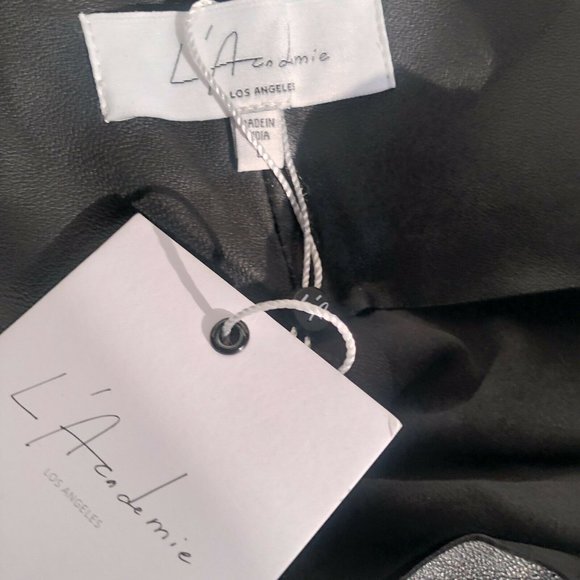 L'Academie Delaney Leather Pants Black - Picture 4 of 4